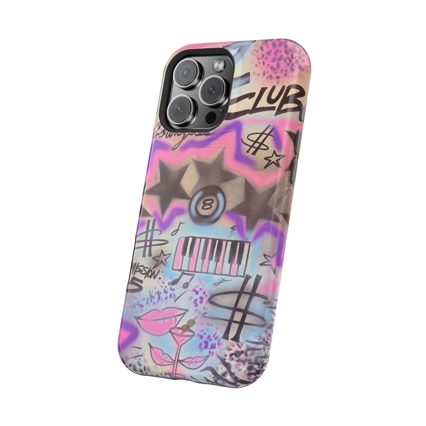 MagSafe "jazz club" airbrush iPhone case