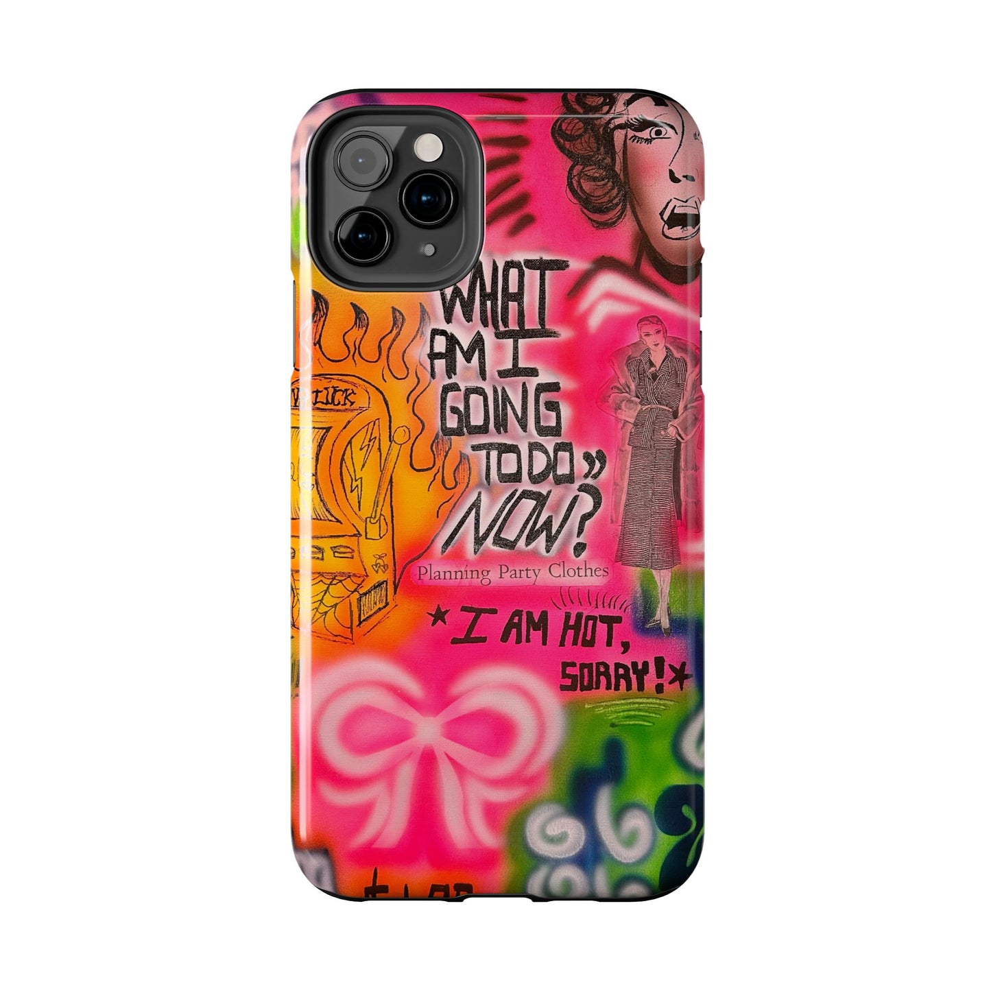 "out of luck" airbrush iPhone case