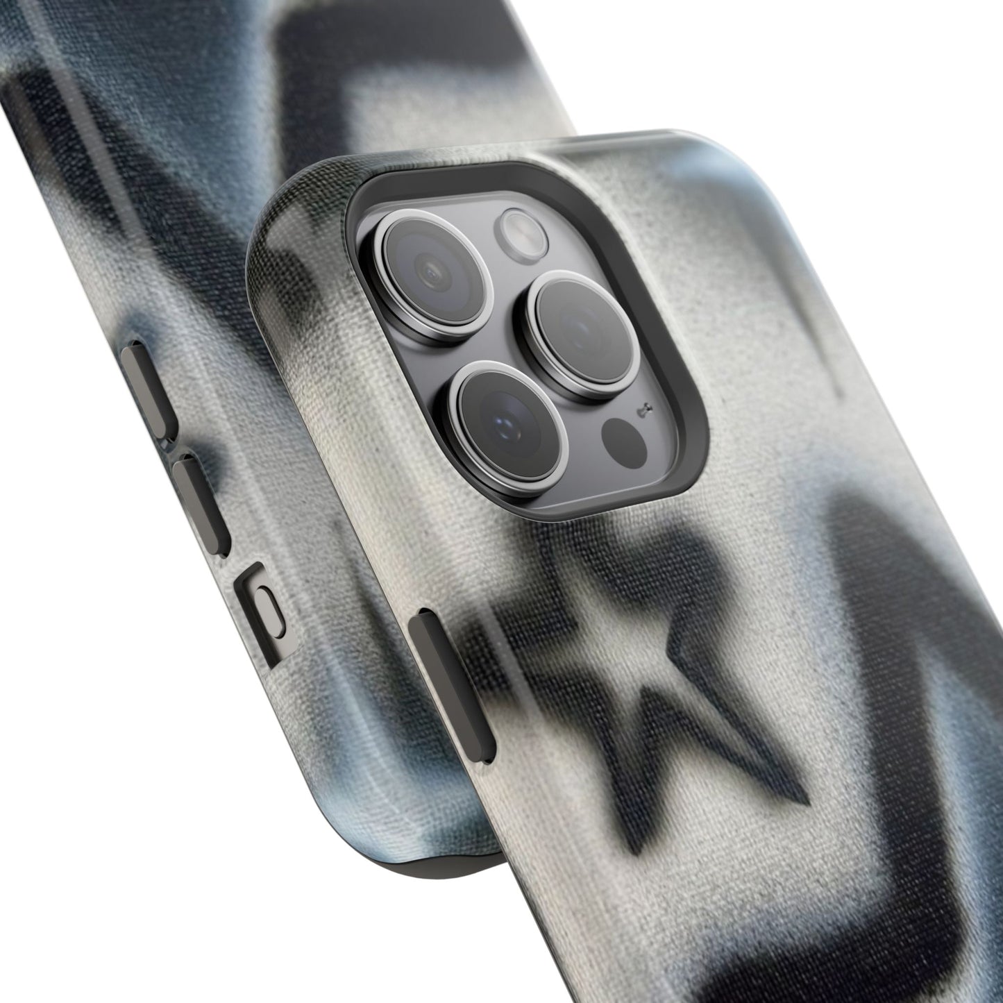 MagSafe "black & white stars" airbrush iPhone case
