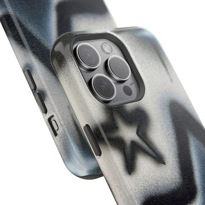 MagSafe "black & white stars" airbrush iPhone case