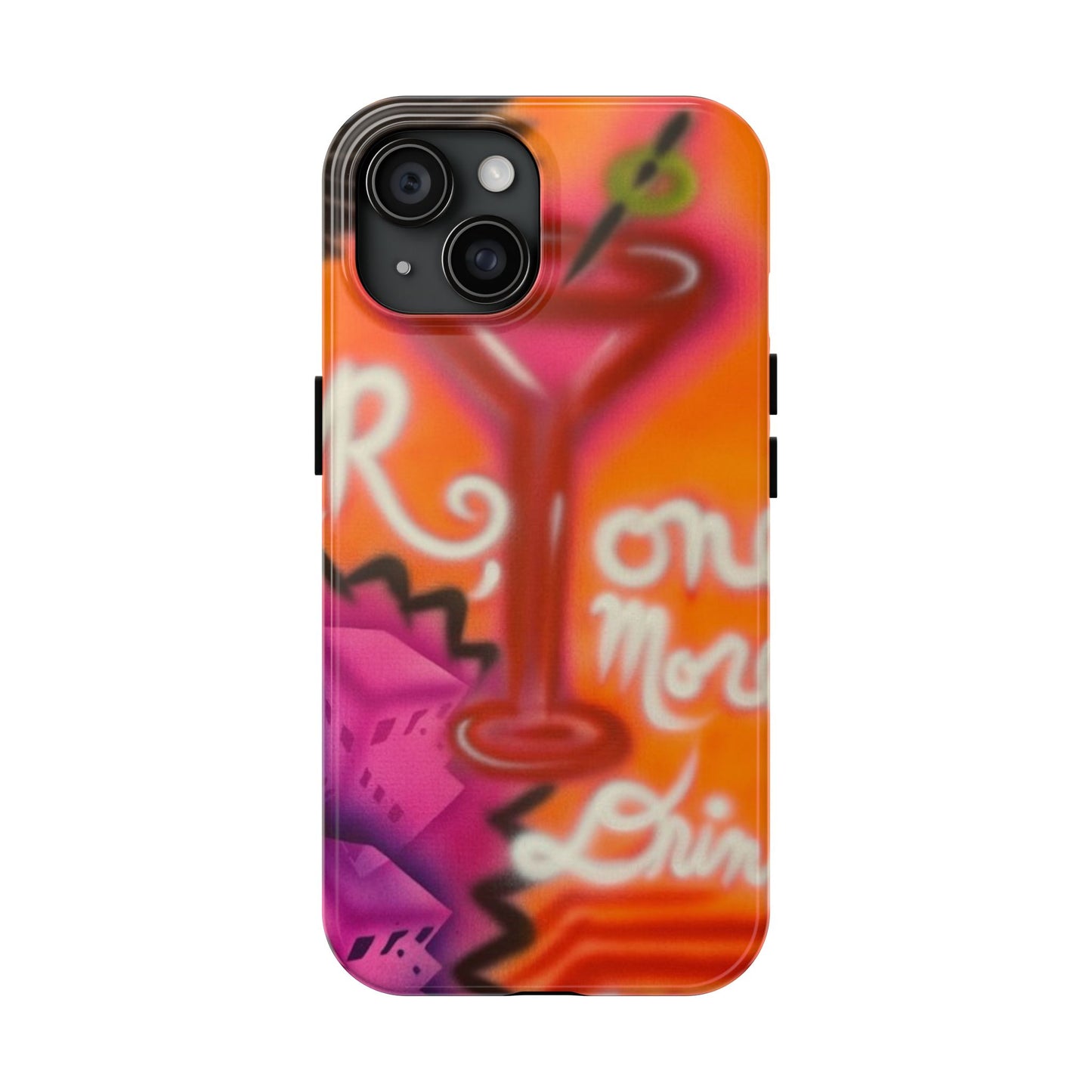 "one more drink!" airbrush iPhone case