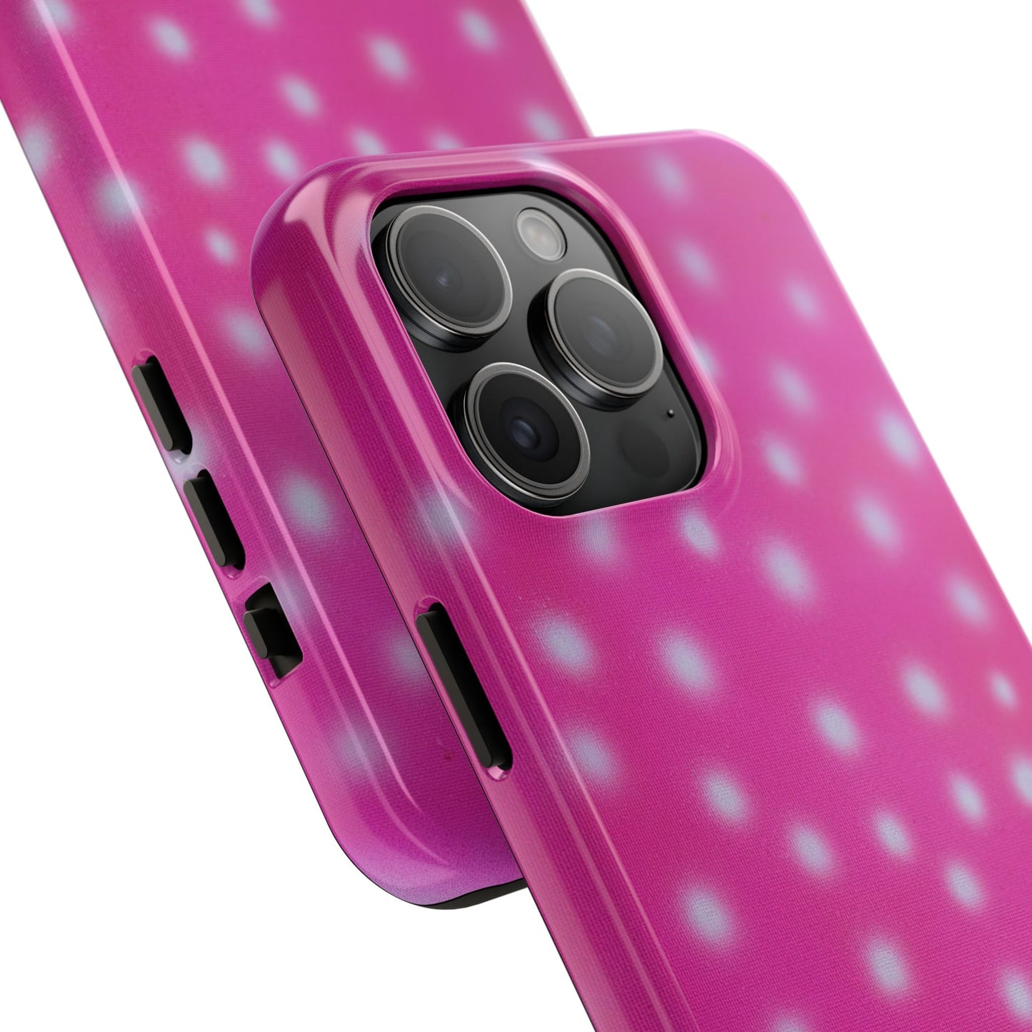 "bubblegum polka dot" airbrush iPhone case
