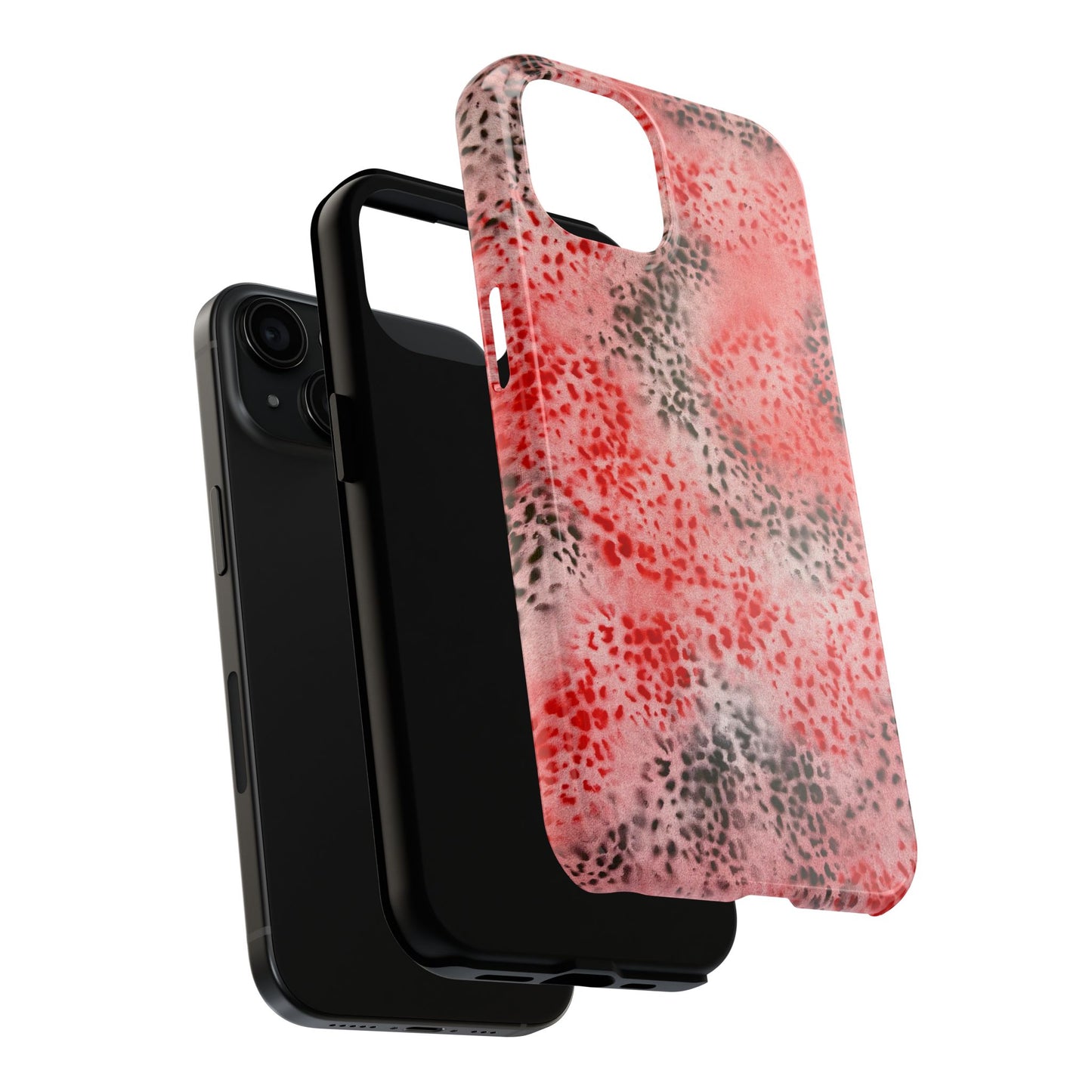 "red cheetah" airbrush iPhone case
