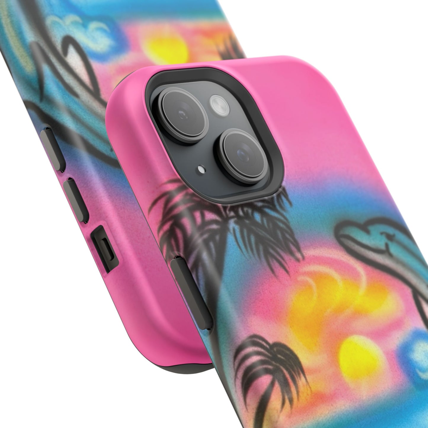 MagSafe "Delfinliebe" Airbrush iPhone-Hülle
