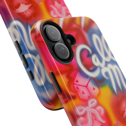 "CALL ME!" airbrush iPhone case