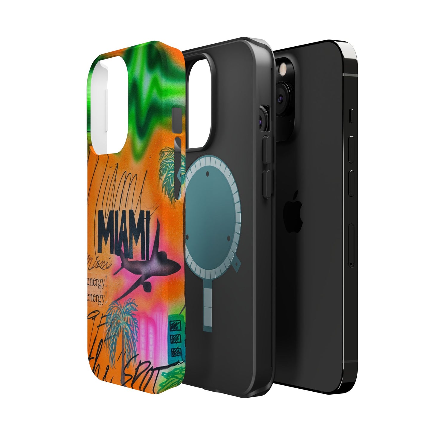 MagSafe "miami, fl" Airbrush iPhone Hülle