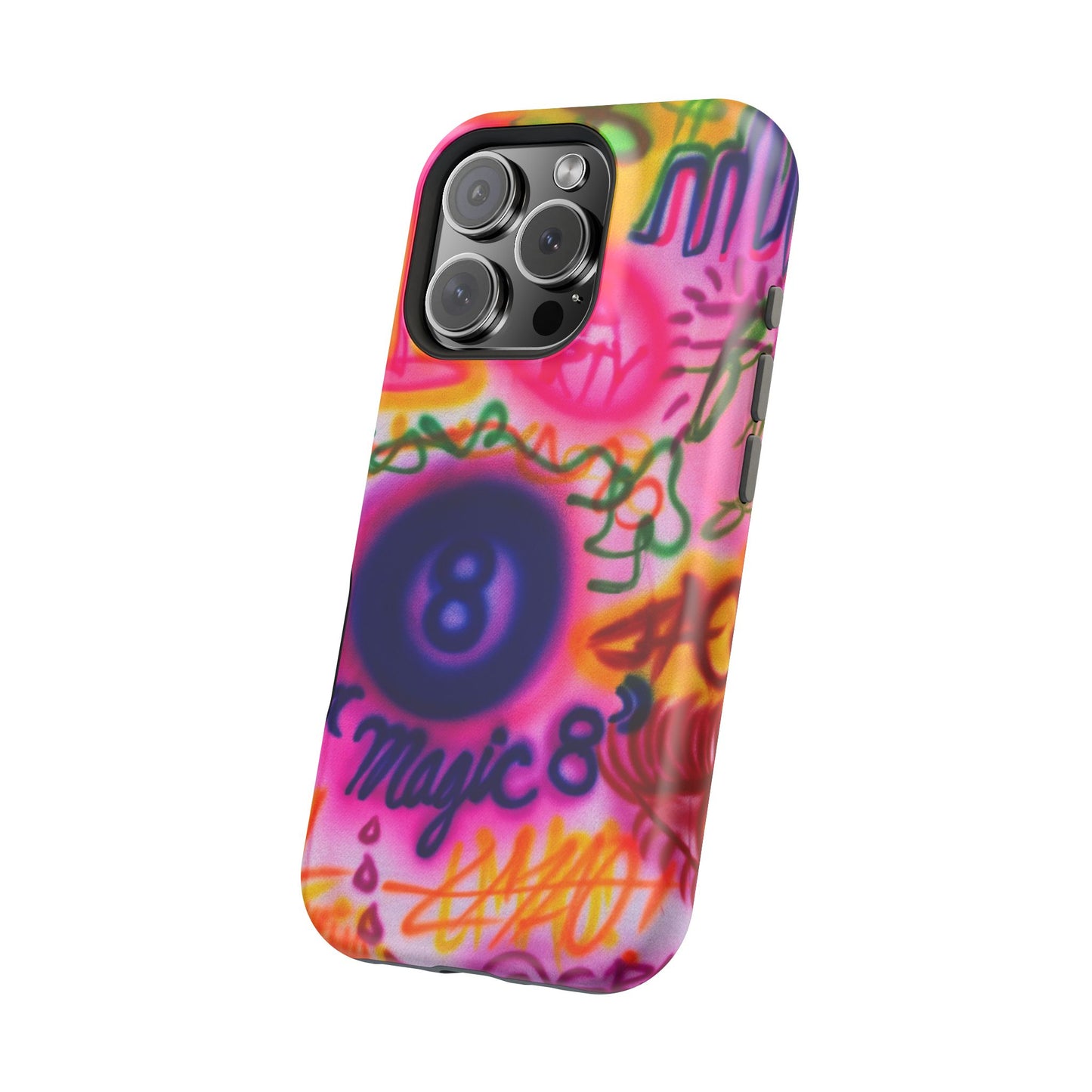 MagSafe "farbenfrohes Chaos" Airbrush-iPhone-Hülle