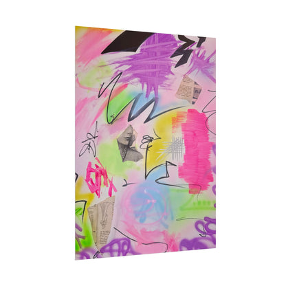 "pastel static" airbrush rolled print