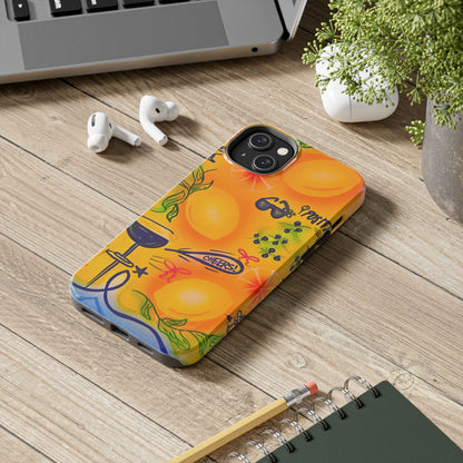 "citrus coastline" airbrush iPhone case