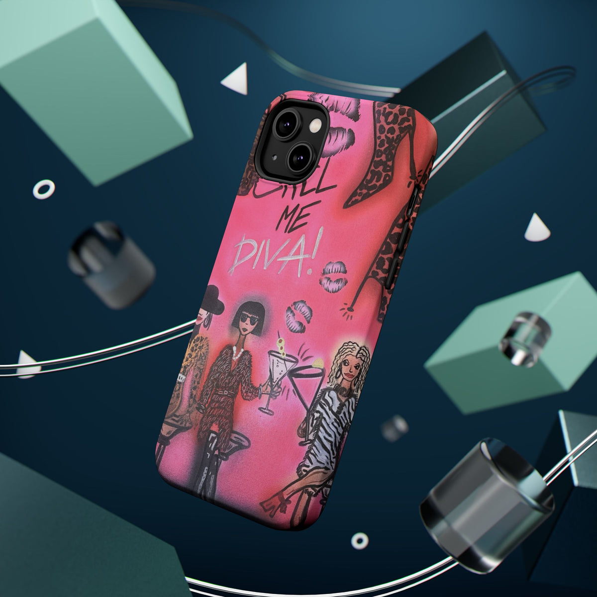 MagSafe "party diva" airbrush iPhone case