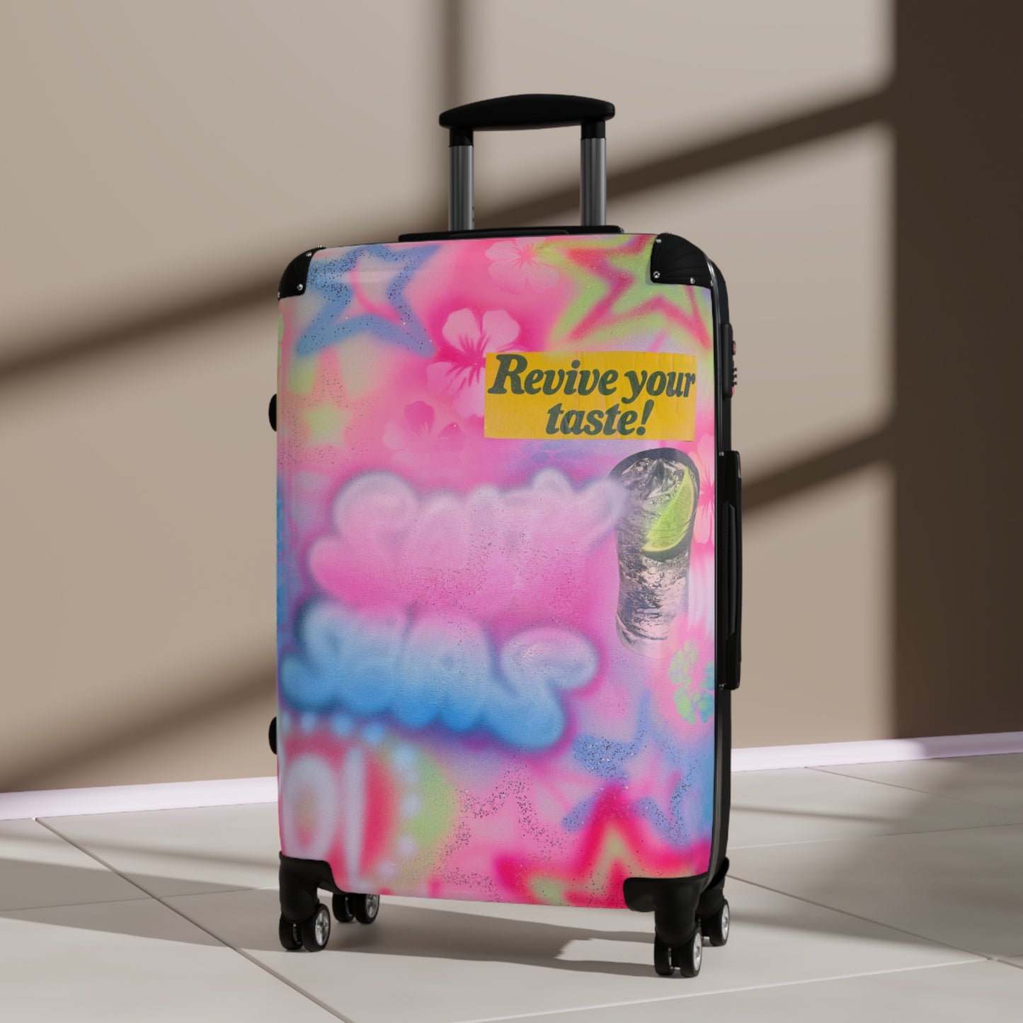 "salty seas" airbrush suitcase