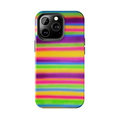 "colorful stripes" airbrush iPhone case