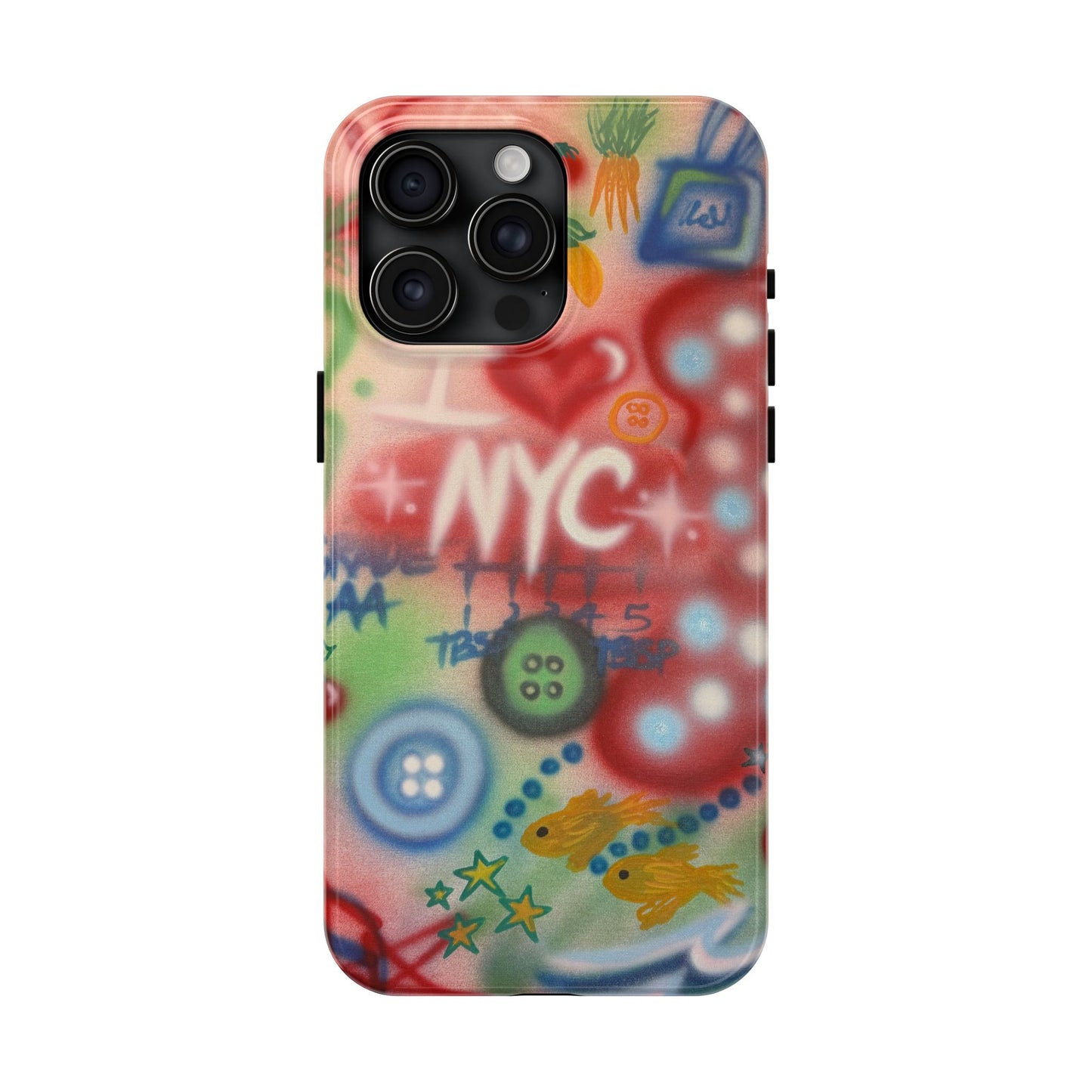 "i <3 NYC" airbrush iPhone case