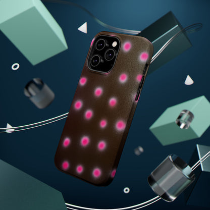 MagSafe "cherry mocha polka dot" airbrush iPhone case