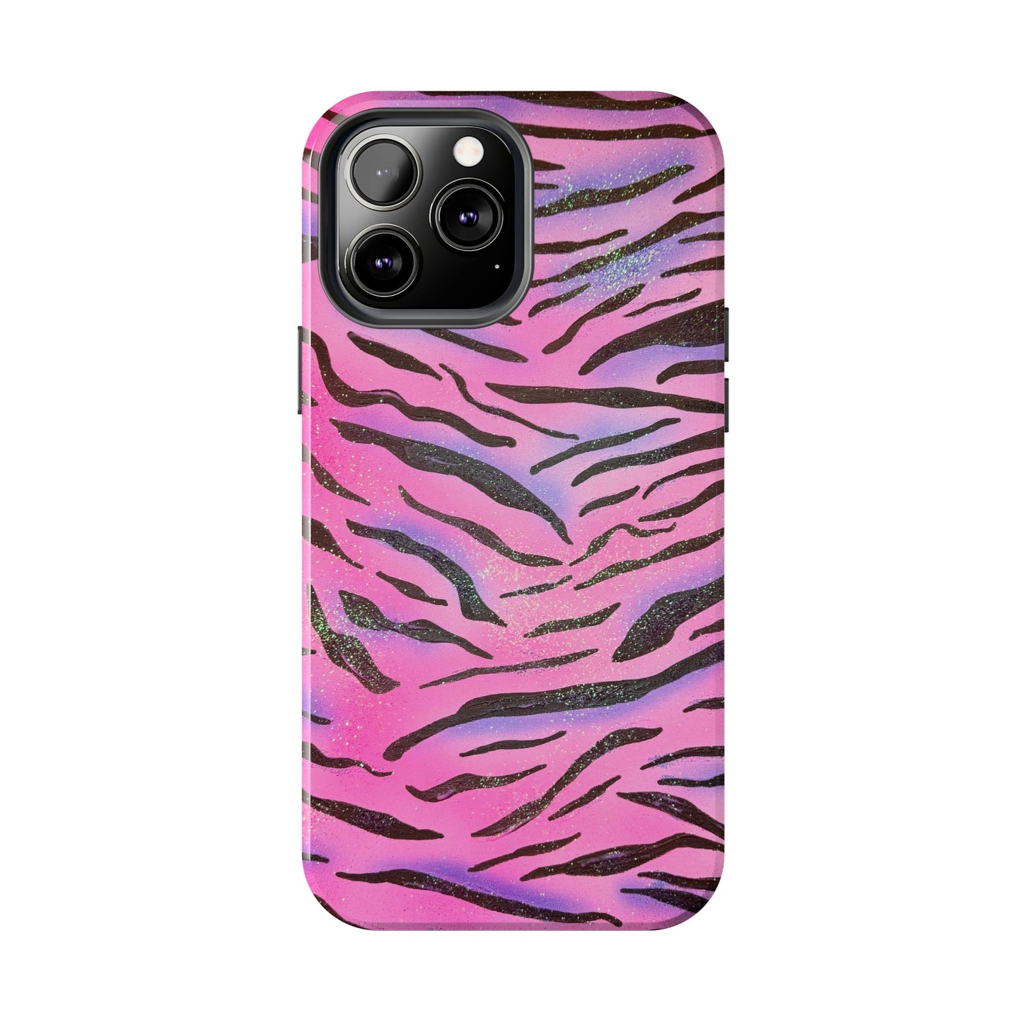 "glitter zebra" airbrush iPhone case