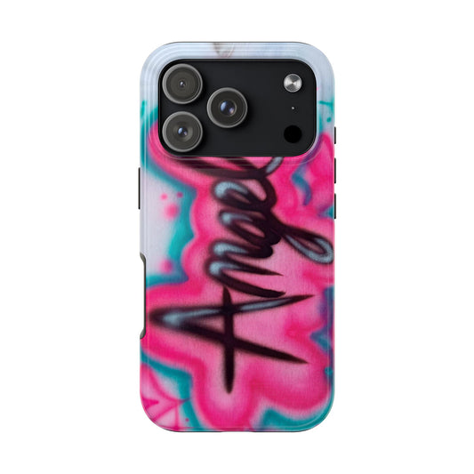"angel" airbrush iPhone case