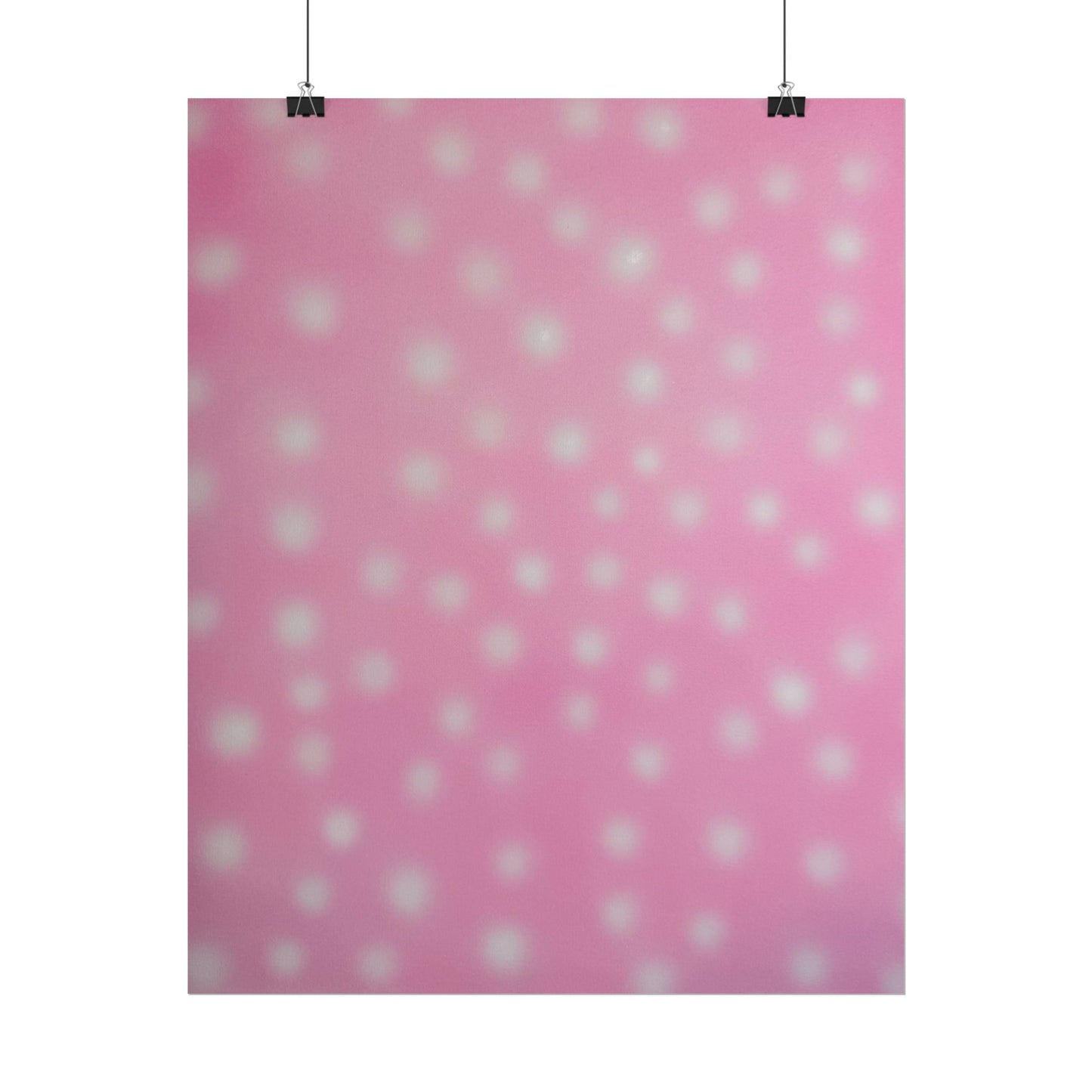 "strawberry swirl polka dot" airbrush rolled print