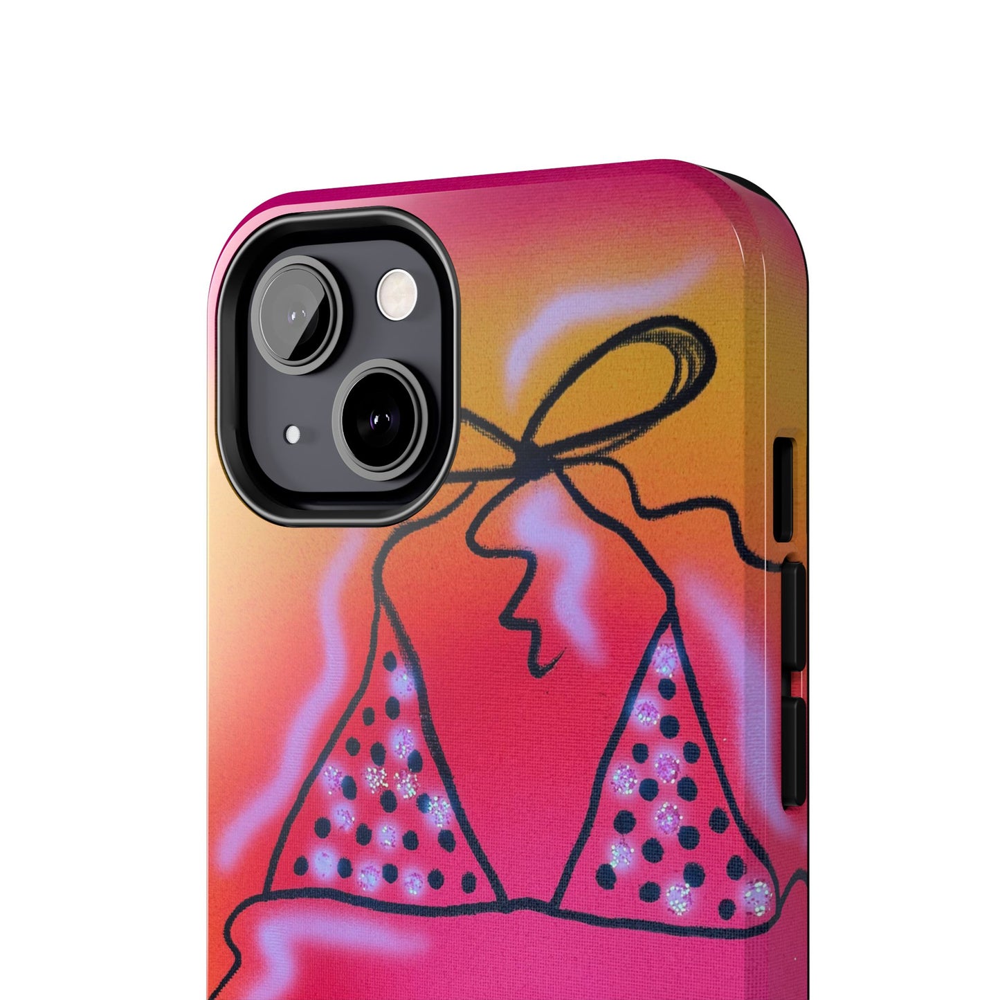 "glitter bikini" airbrush iPhone case