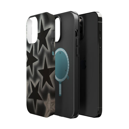 MagSafe "chrome stars" airbrush iPhone case