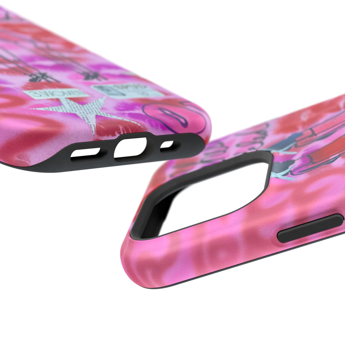 MagSafe "tickled pink" airbrush iPhone case