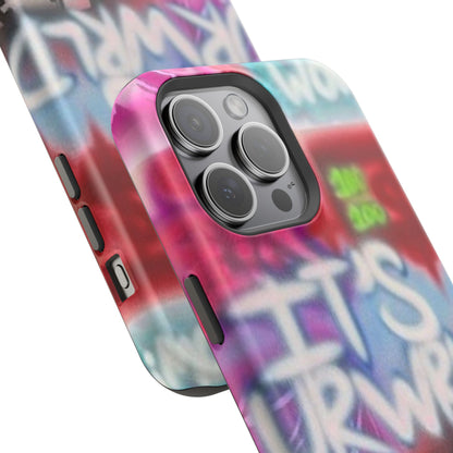 MagSafe „its ur WRLD“ Airbrush iPhone Hülle