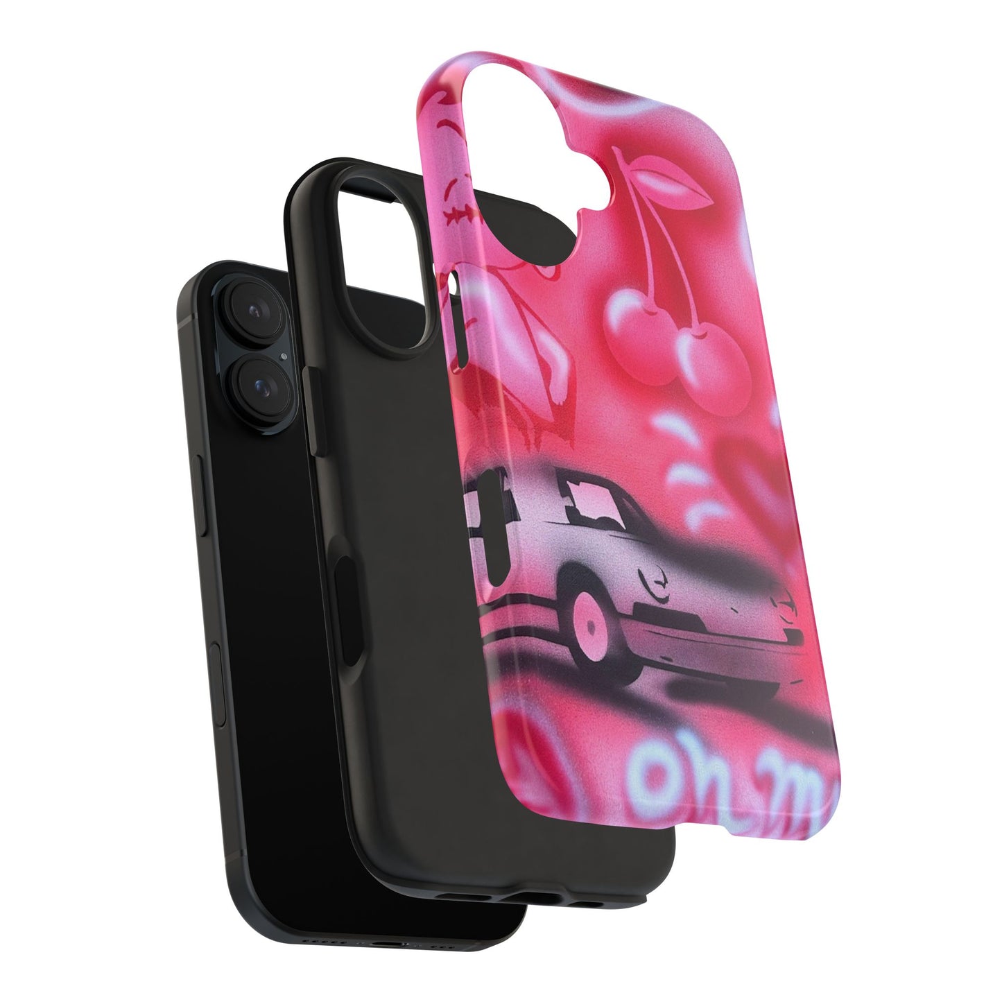 "on her way" airbrush iPhone case