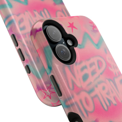 MagSafe "need $$ to travel" airbrush iPhone case