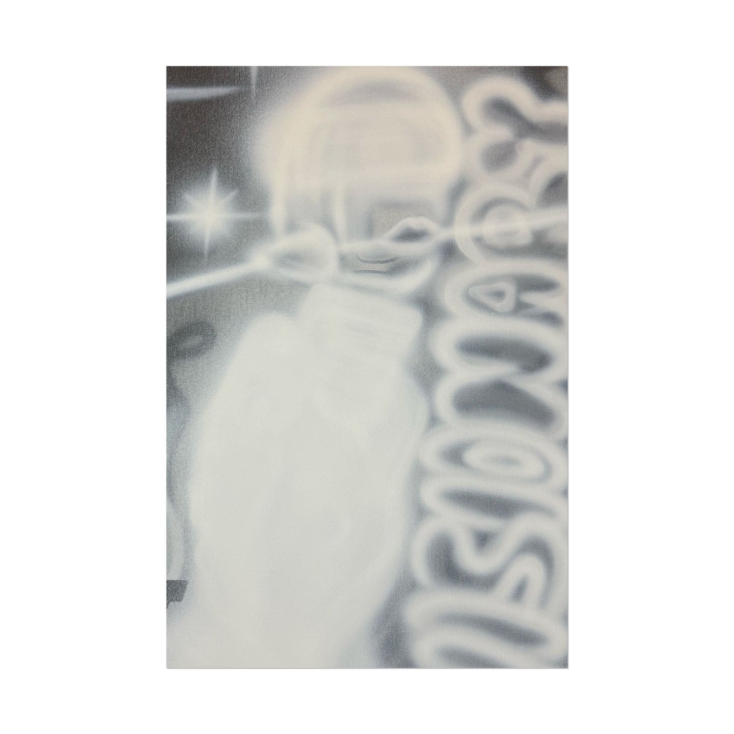 "visionary" airbrush rolled print