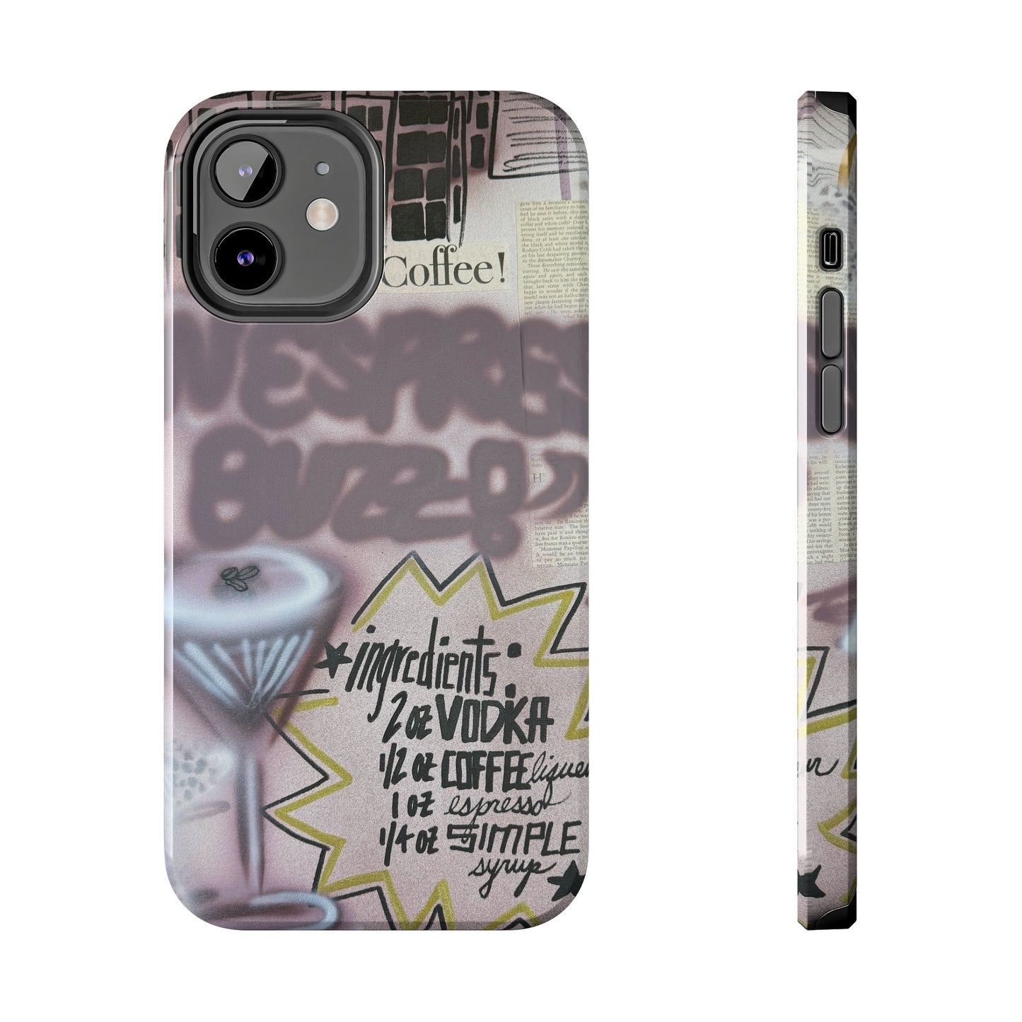 "espresso martini" airbrush iPhone case