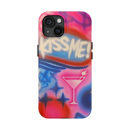 "kiss me pt. 2" airbrush iPhone case