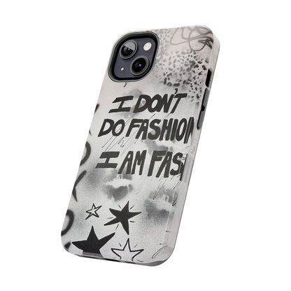 "i am fashion" airbrush iPhone case