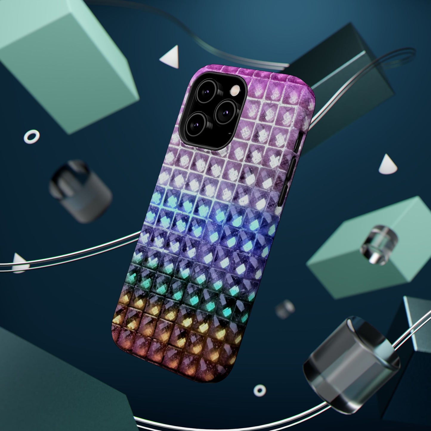 MagSafe "multicolor studs" airbrush iPhone case