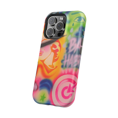 MagSafe „schlechte Angewohnheiten“ Airbrush iPhone Hülle