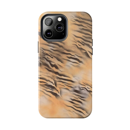neutral tiger airbrush iPhone case