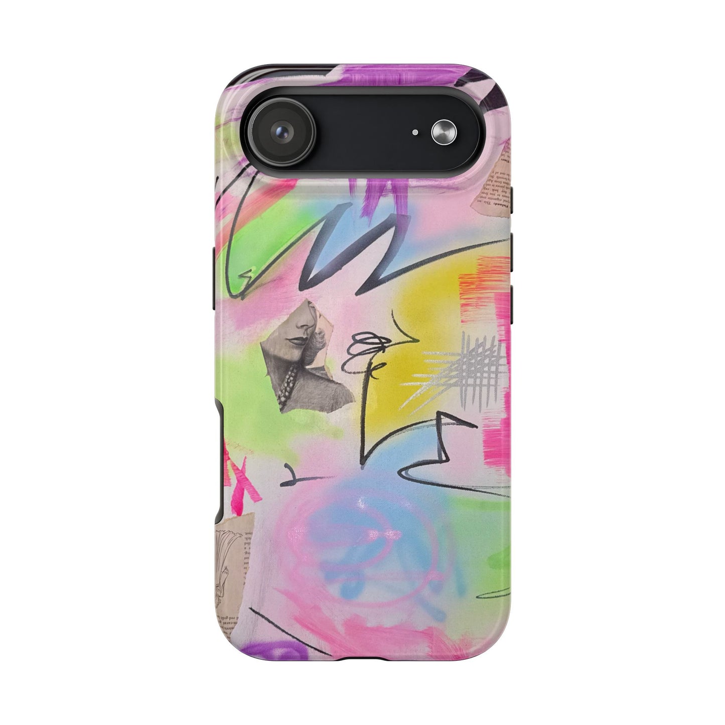"pastel static" airbrush iPhone case