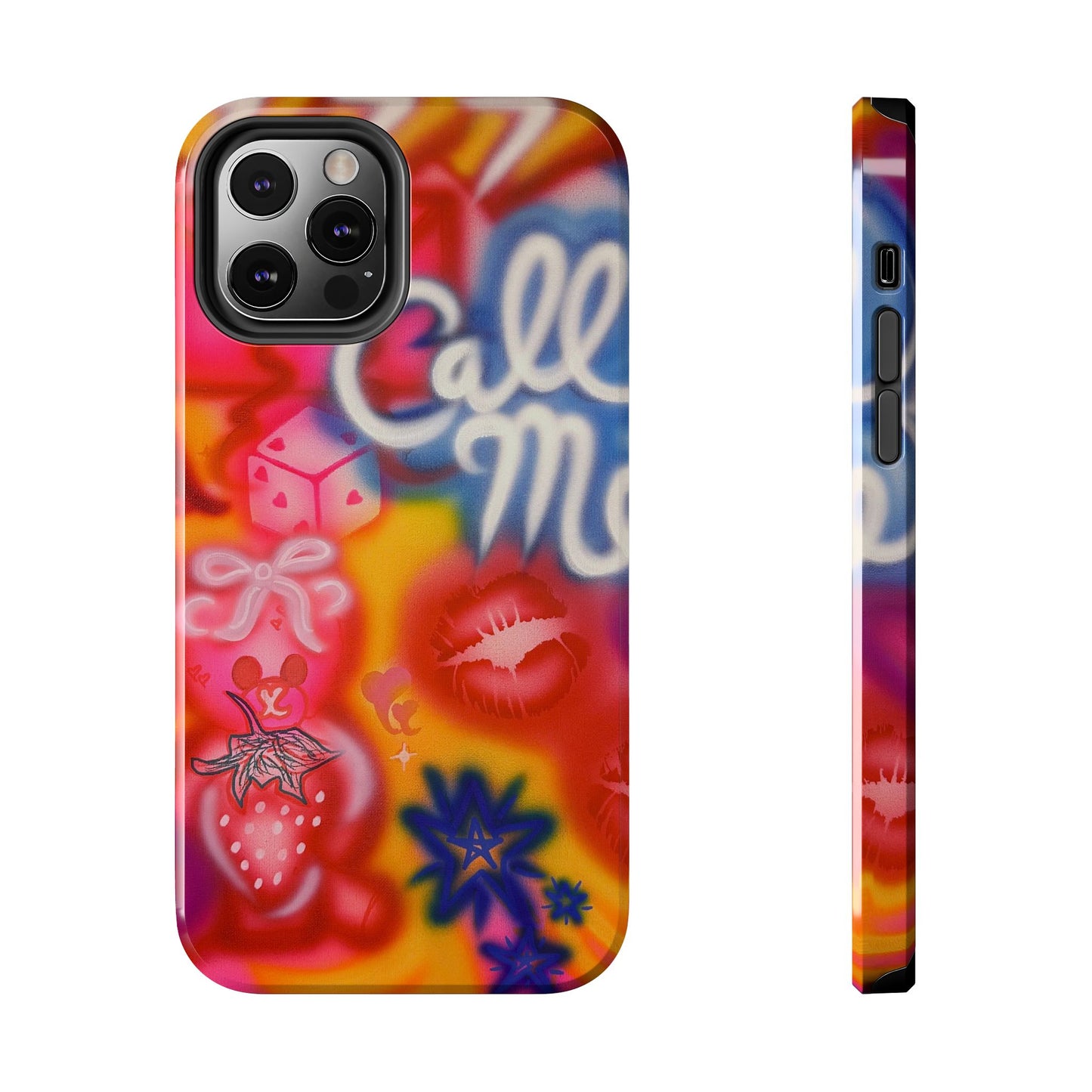 "CALL ME!" airbrush iPhone case