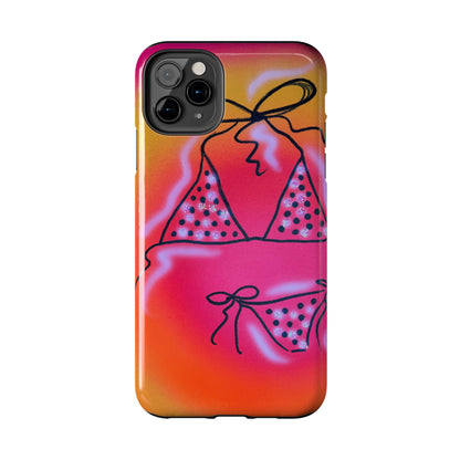 "glitter bikini" airbrush iPhone case