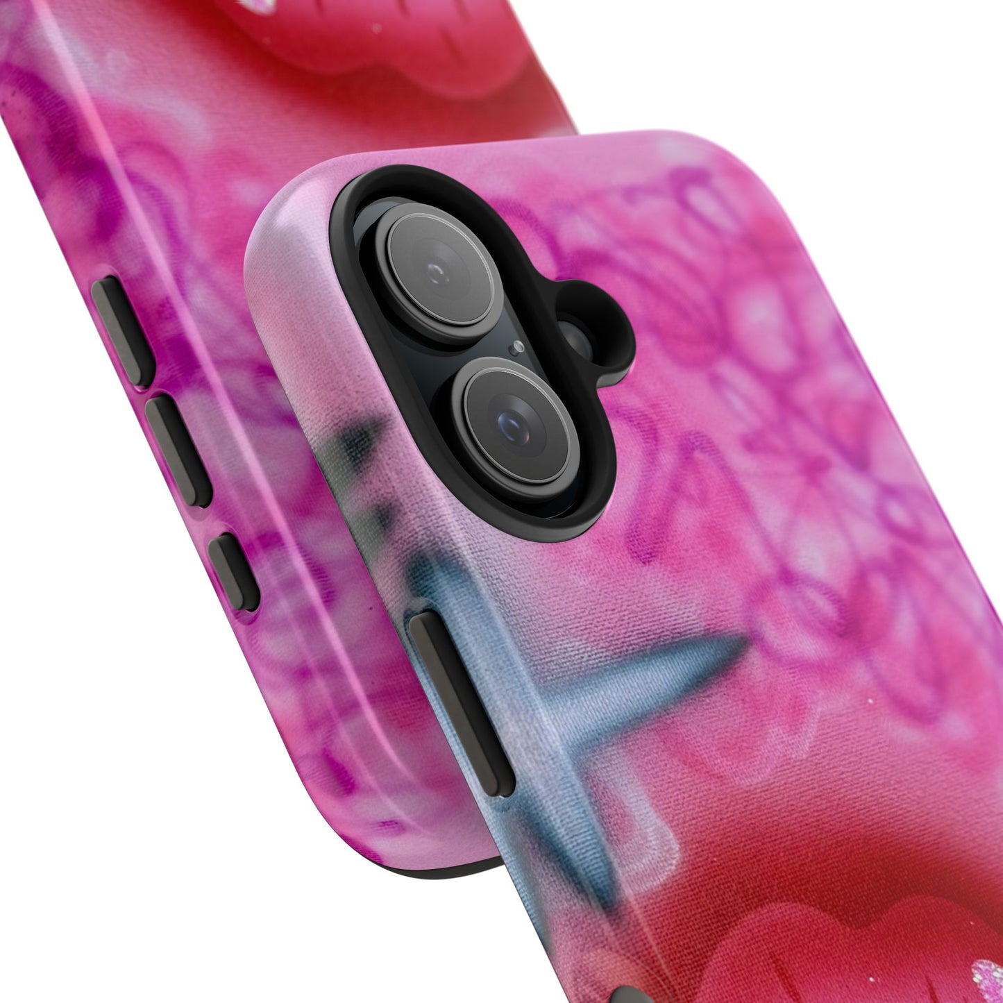 "glitter aura" airbrush iPhone case