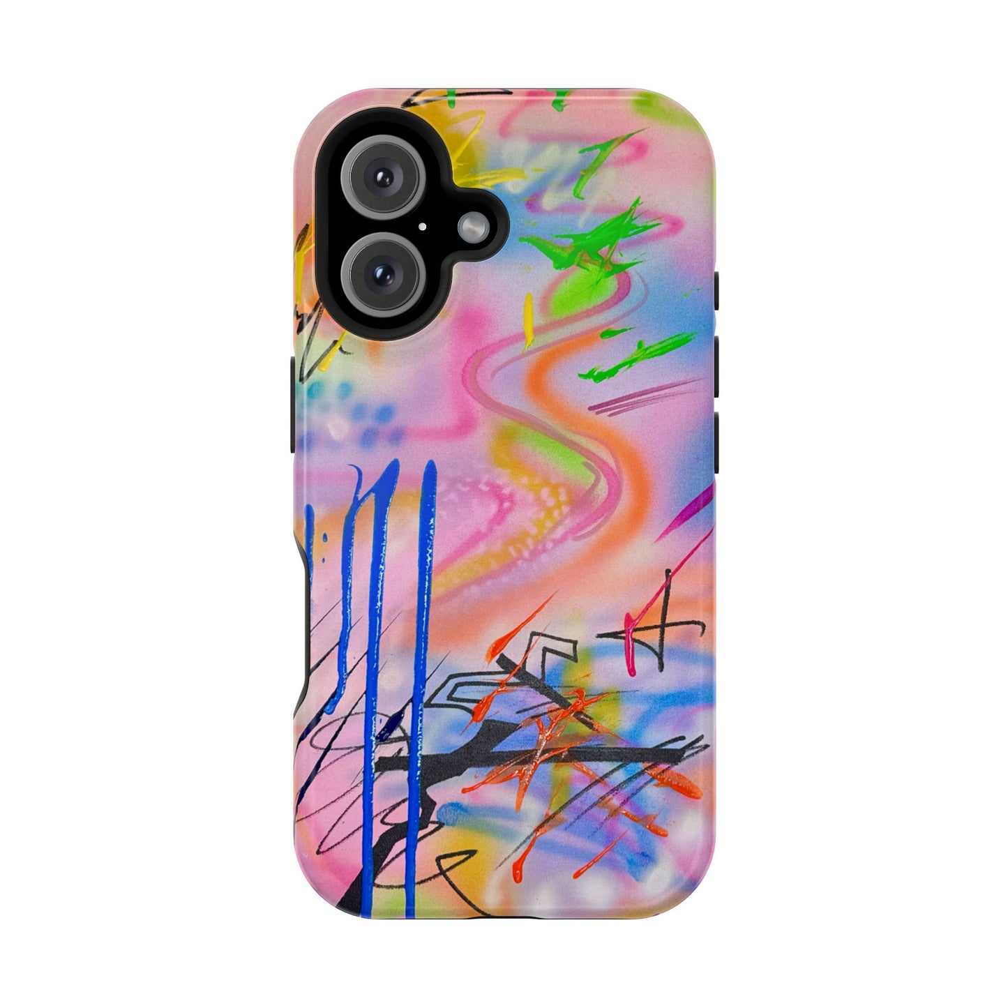 MagSafe "neon haze" airbrush iPhone case