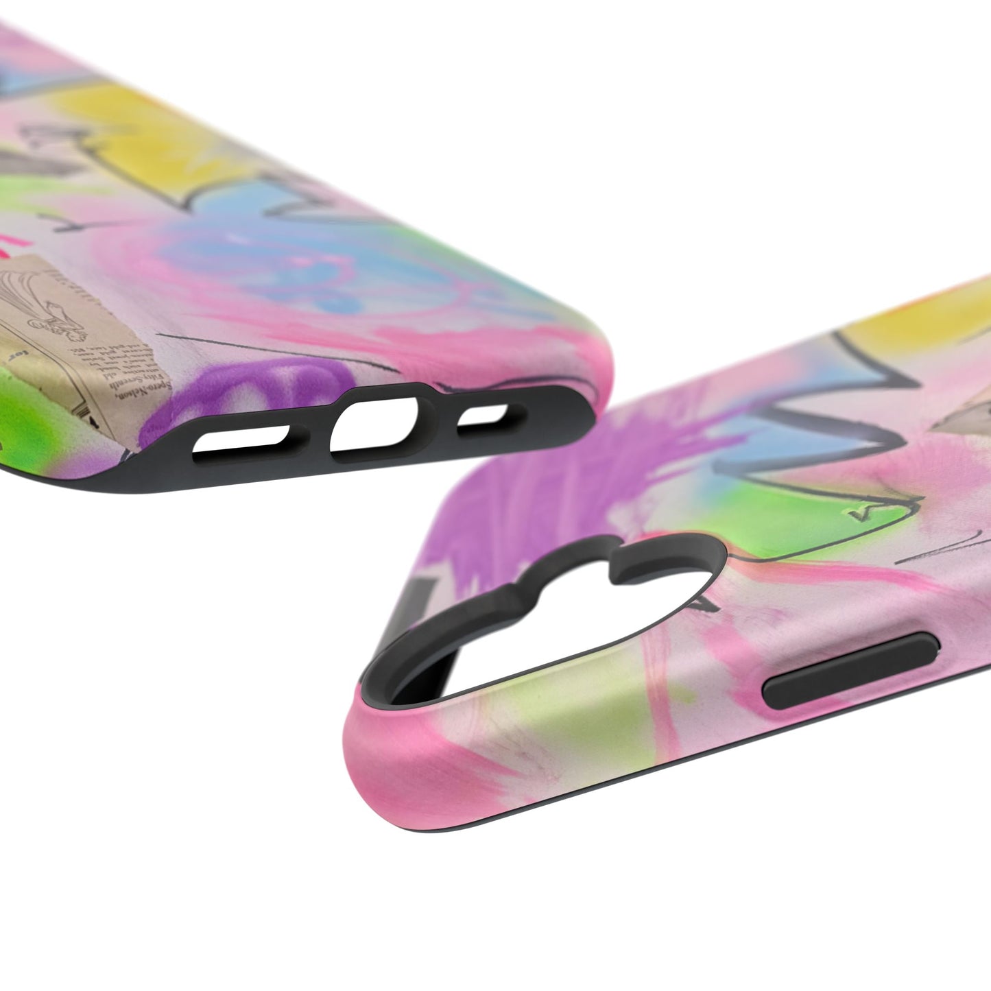 MagSafe "pastel static" airbrush iPhone case