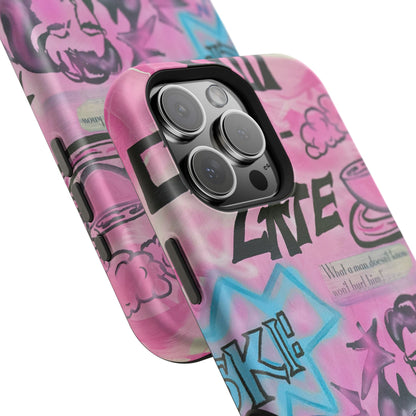 MagSafe "avant le ski" airbrush iPhone case