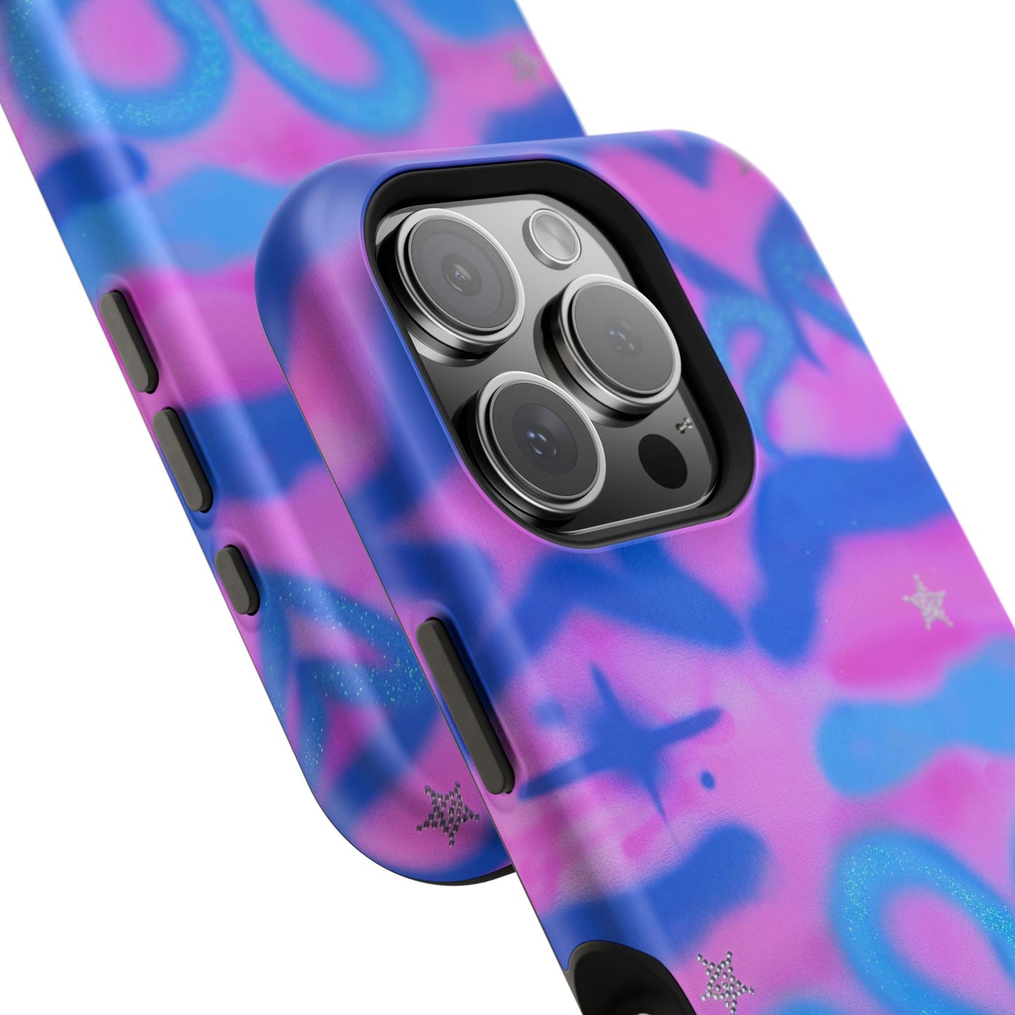 MagSafe "blue camo" airbrush iPhone case