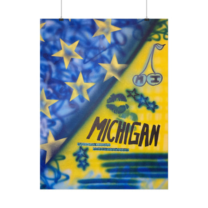 "ann arbor, michigan" airbrush rolled print