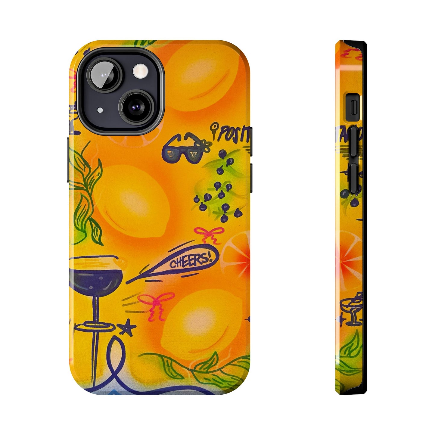 "citrus coastline" airbrush iPhone case
