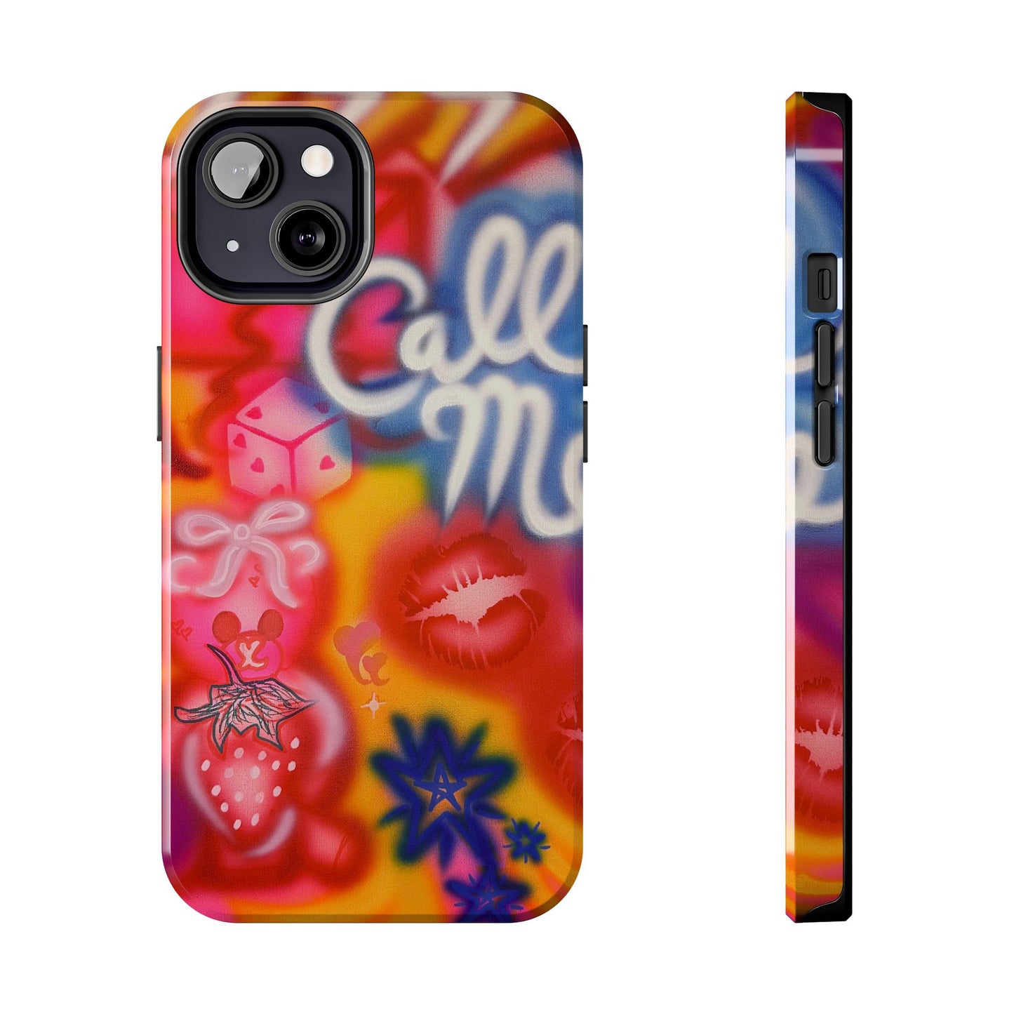 "CALL ME!" airbrush iPhone case