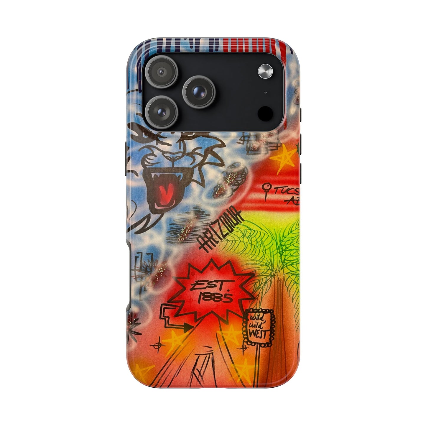 "tucson, arizona pt. 2" airbrush iPhone case