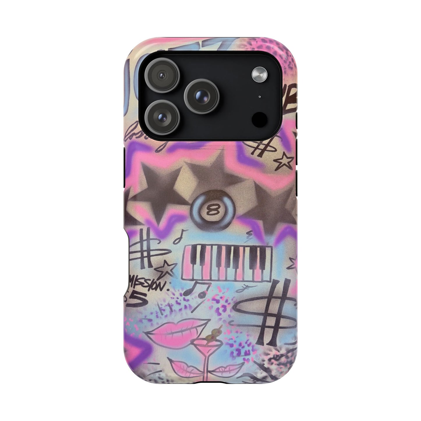 MagSafe "jazz club" airbrush iPhone case