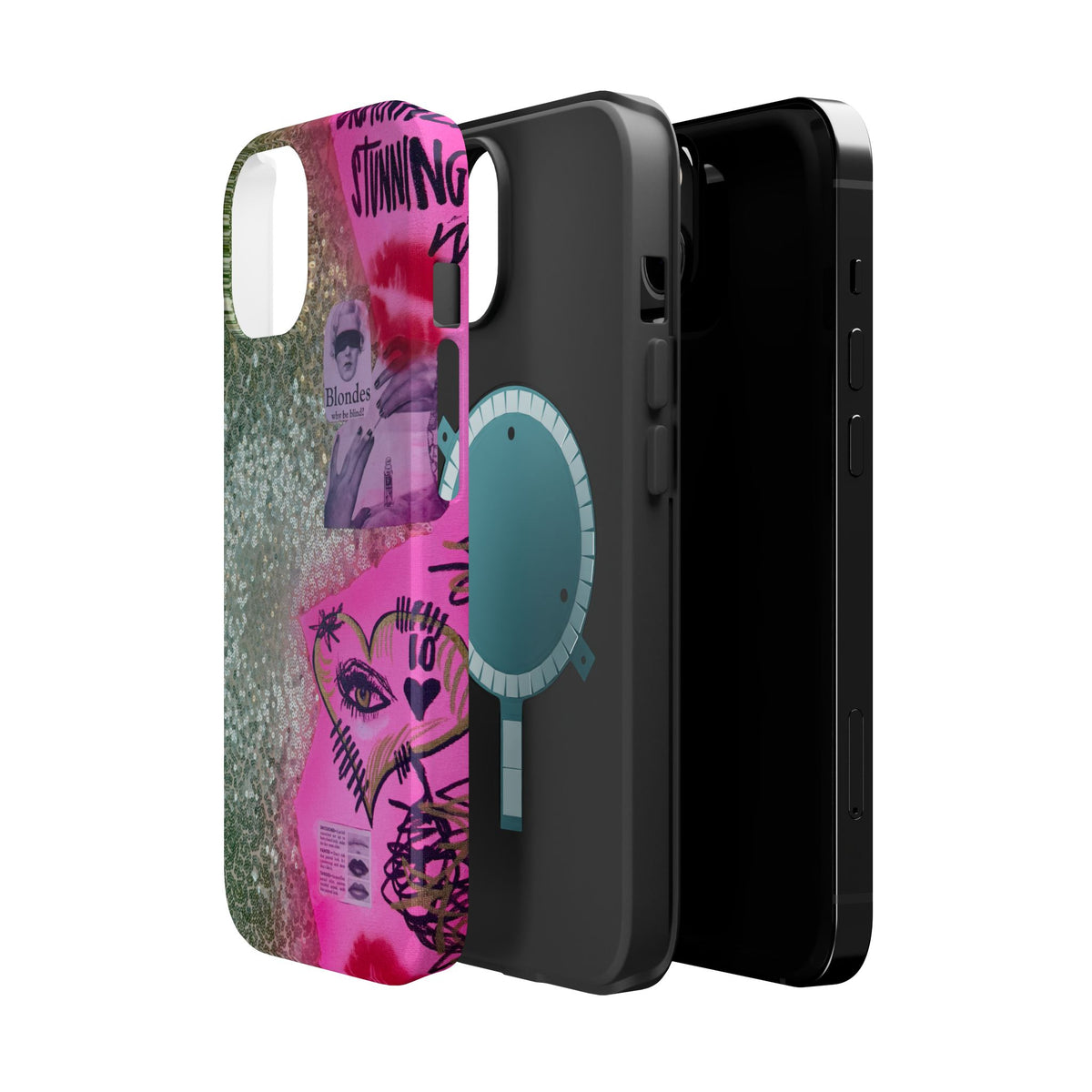 MagSafe "glitter gloss" airbrush iPhone case