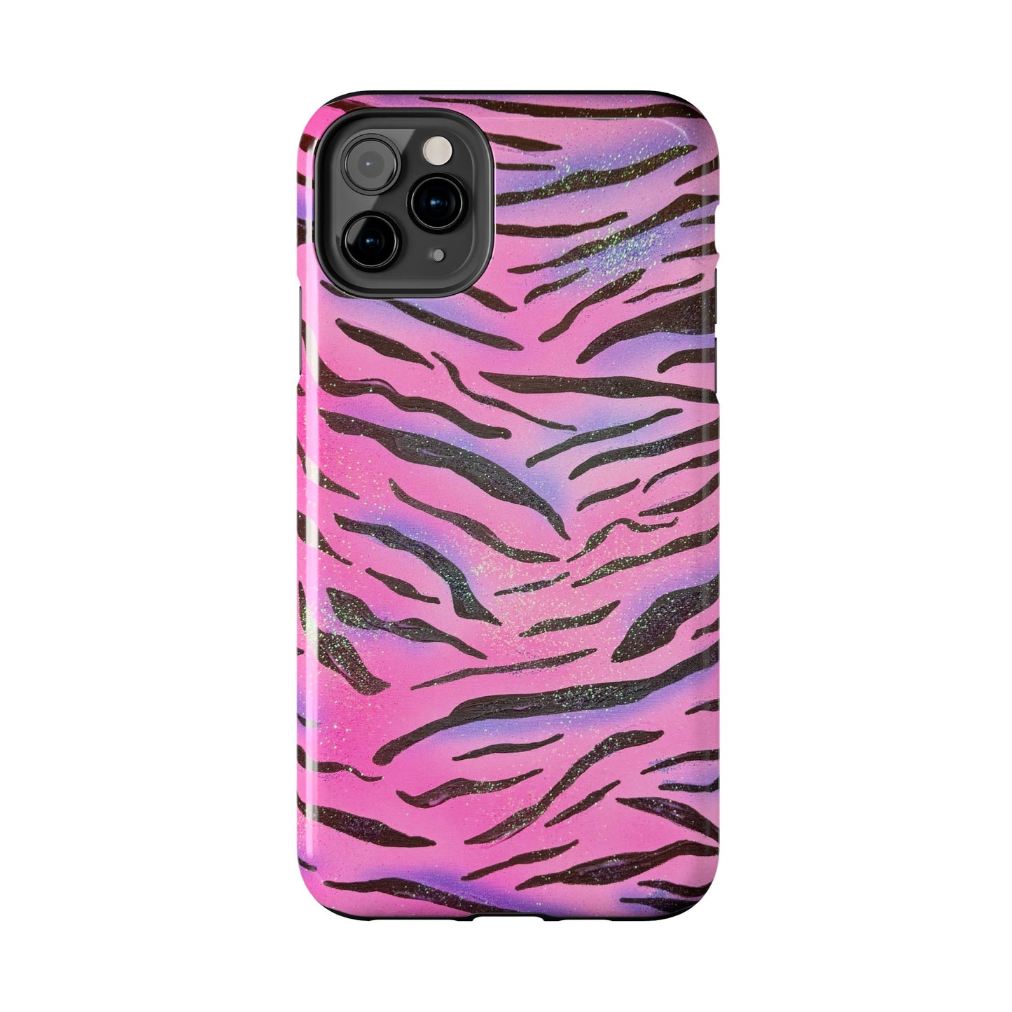 "glitter zebra" airbrush iPhone case