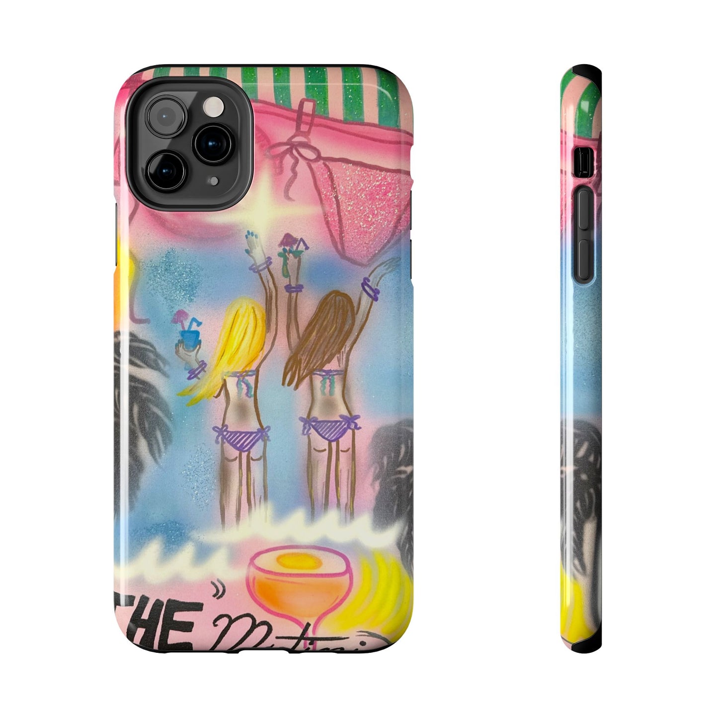 "kinis & tinis" airbrush iPhone case